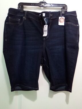 Lane Bryant Blue Denim Bermuda Shorts